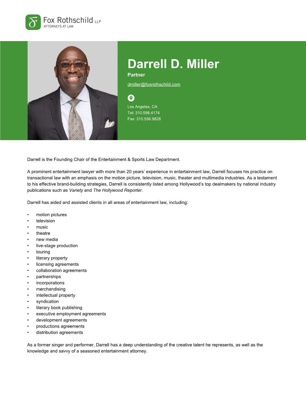 Darrell D. Miller Partner