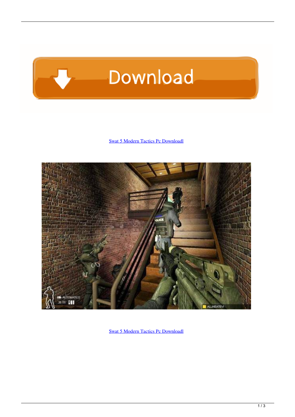 Swat 5 Modern Tactics Pc Downloadl