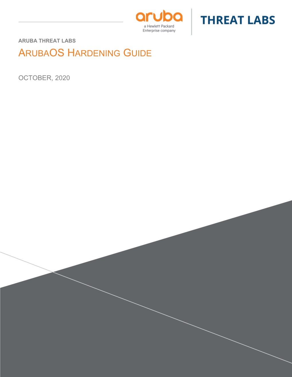Arubaos Hardening Guide
