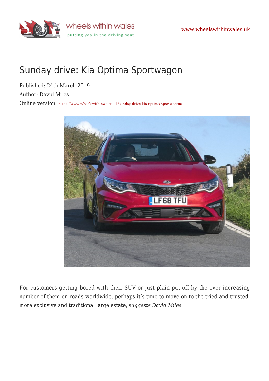 Kia Optima Sportwagon