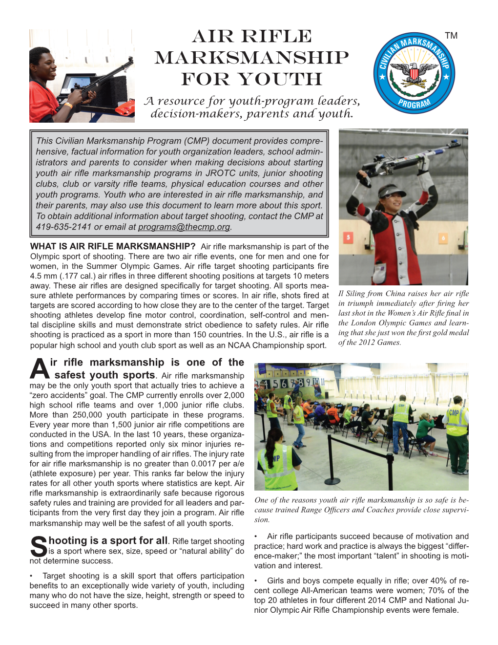 Air Rifle Marksmanship for Youth