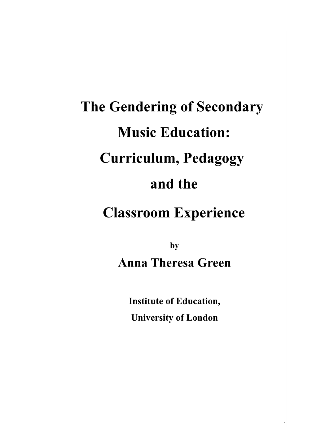 Anna Green PHD, for Submission