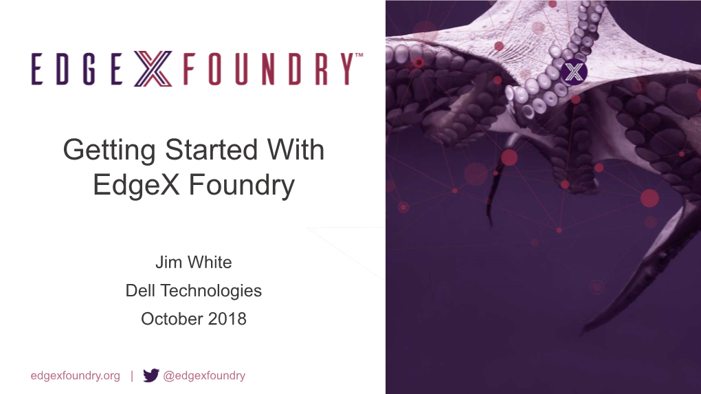 Getting Started with Edgex Foundry