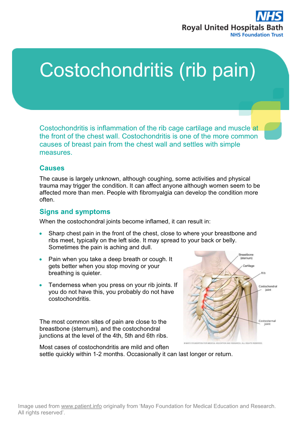 Costochondritis (Rib Pain)