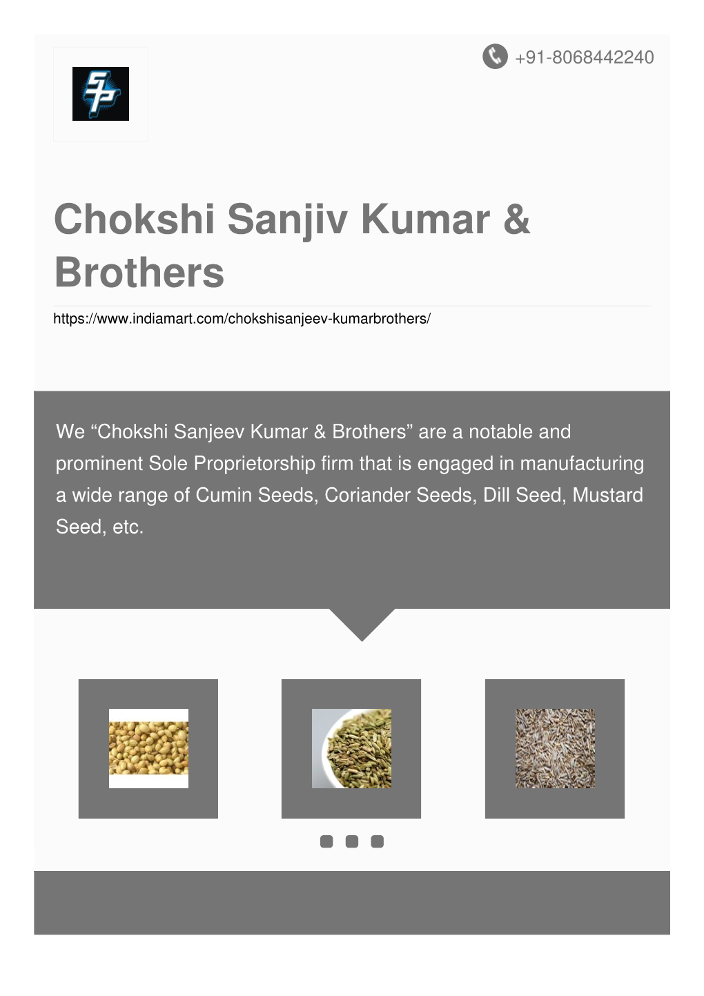 Chokshi Sanjiv Kumar & Brothers