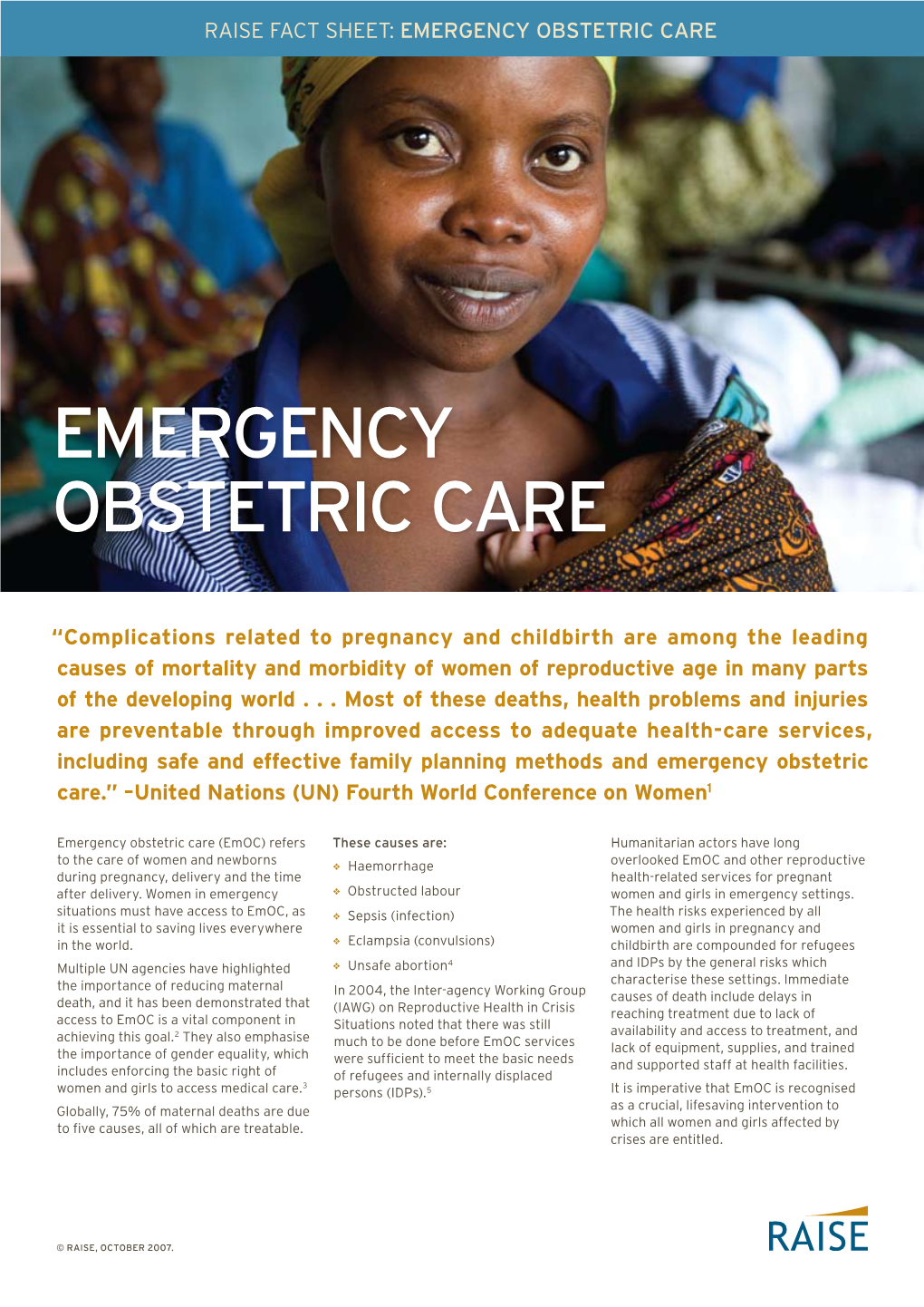 Emergency Obstetric Care