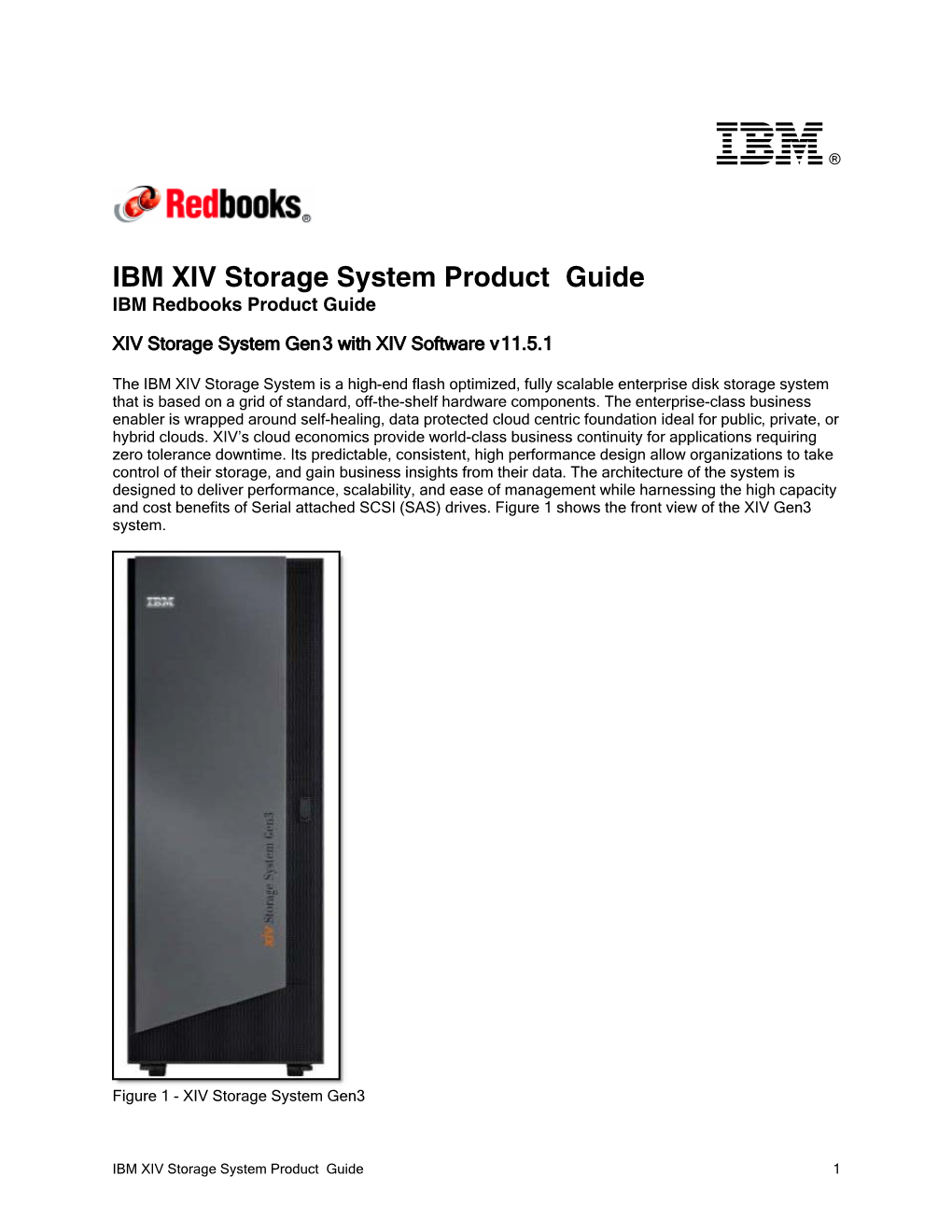 IBM XIV Storage System Product Guide IBM Redbooks Product Guide