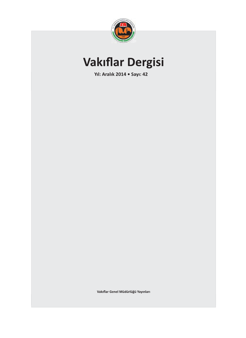 Vakıflar Dergisi