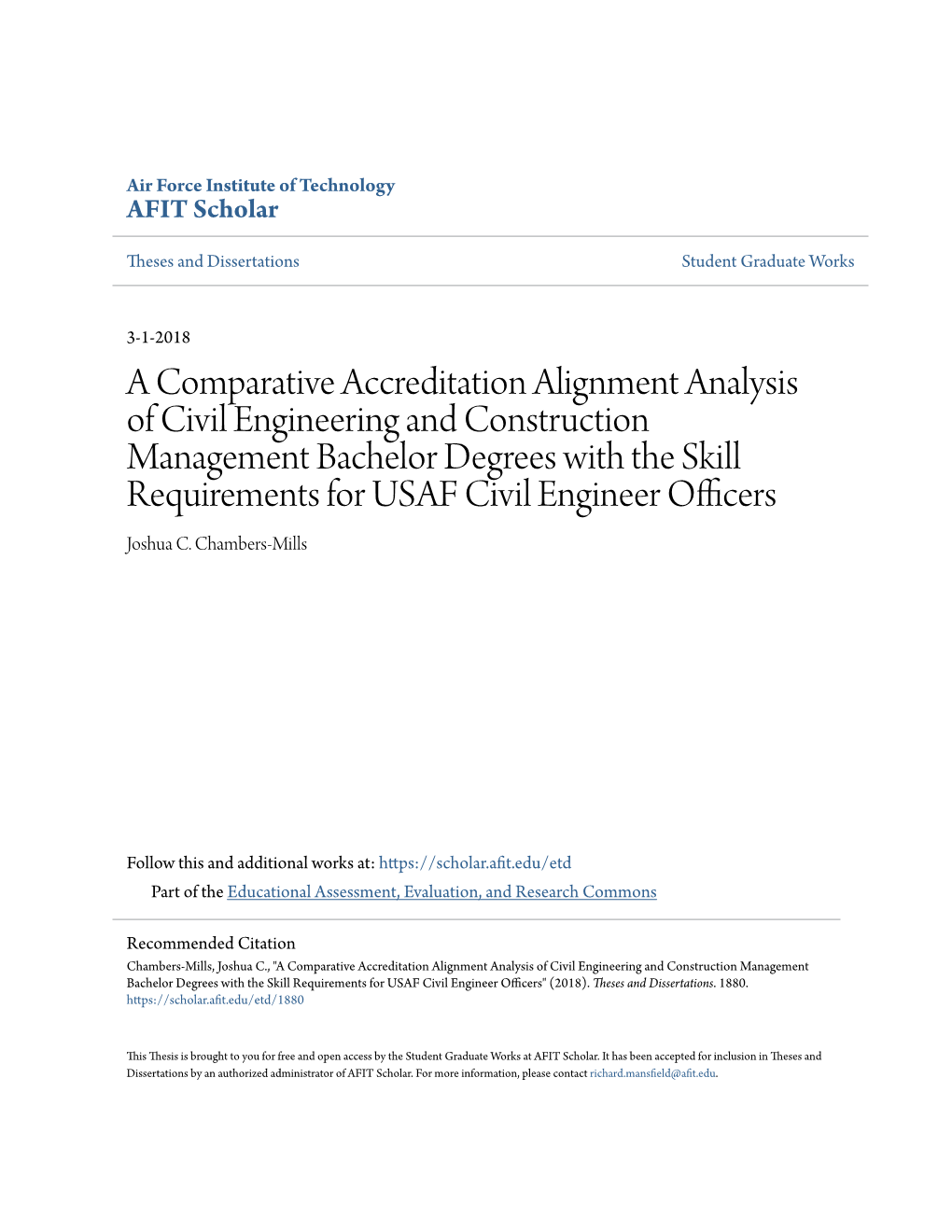 A Comparative Accreditation Alignment Analysis of Civil