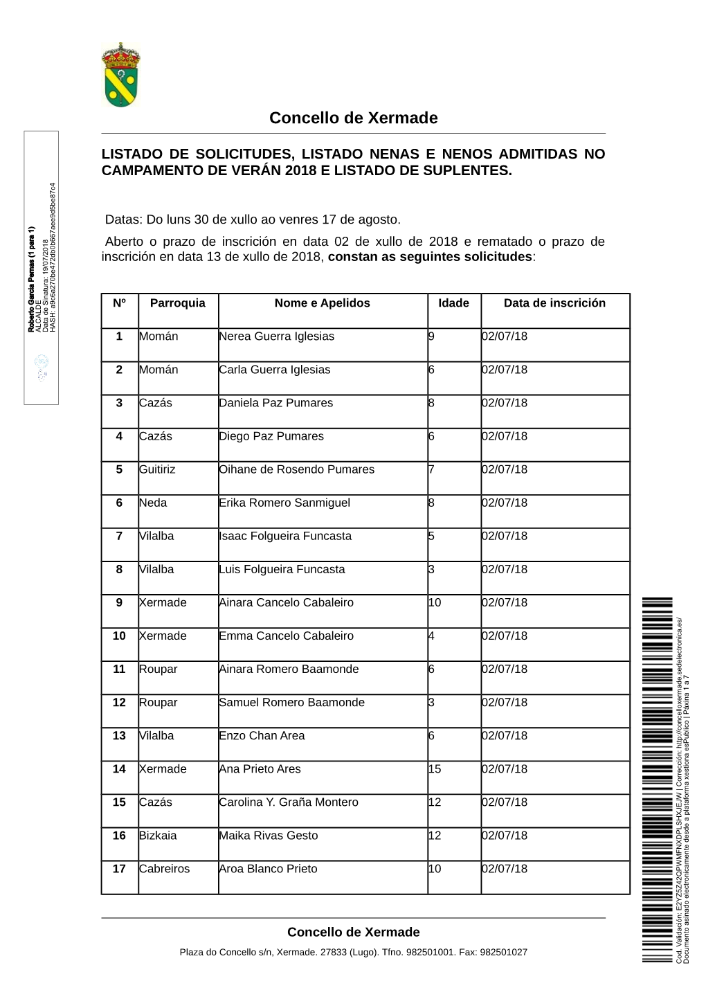 Listado Campamento Verán 2018-1 Asinado