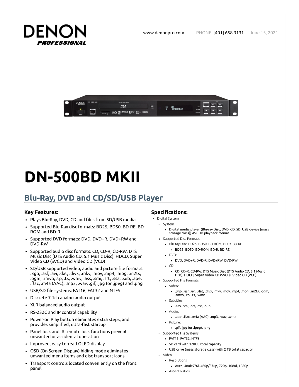 Dn-500Bd Mkii