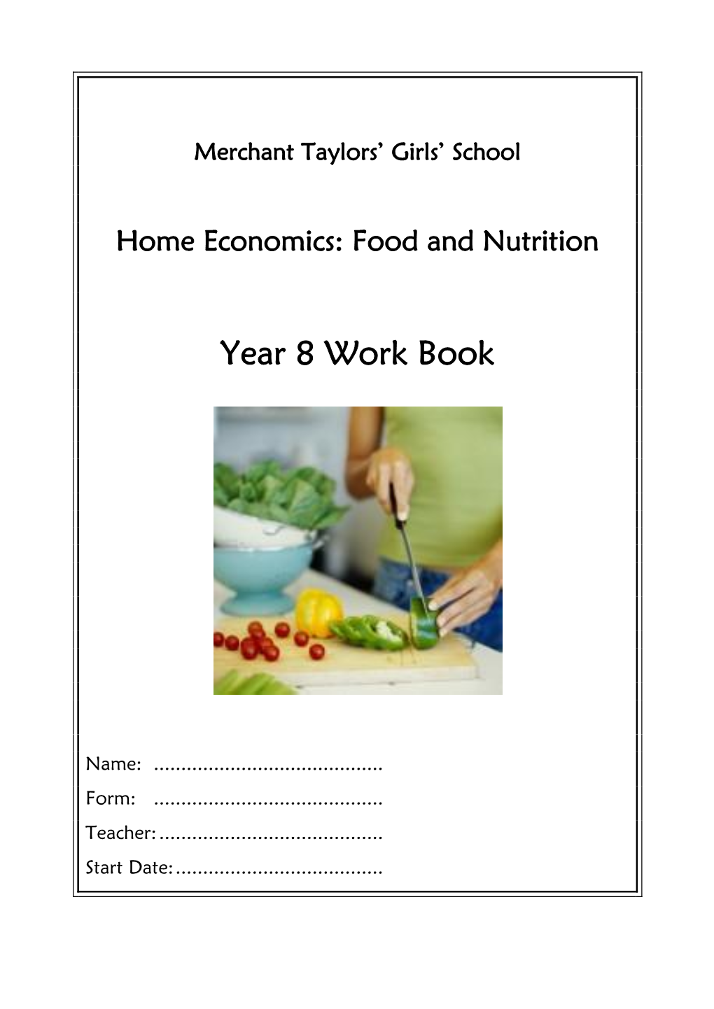 Year 8 Work Book