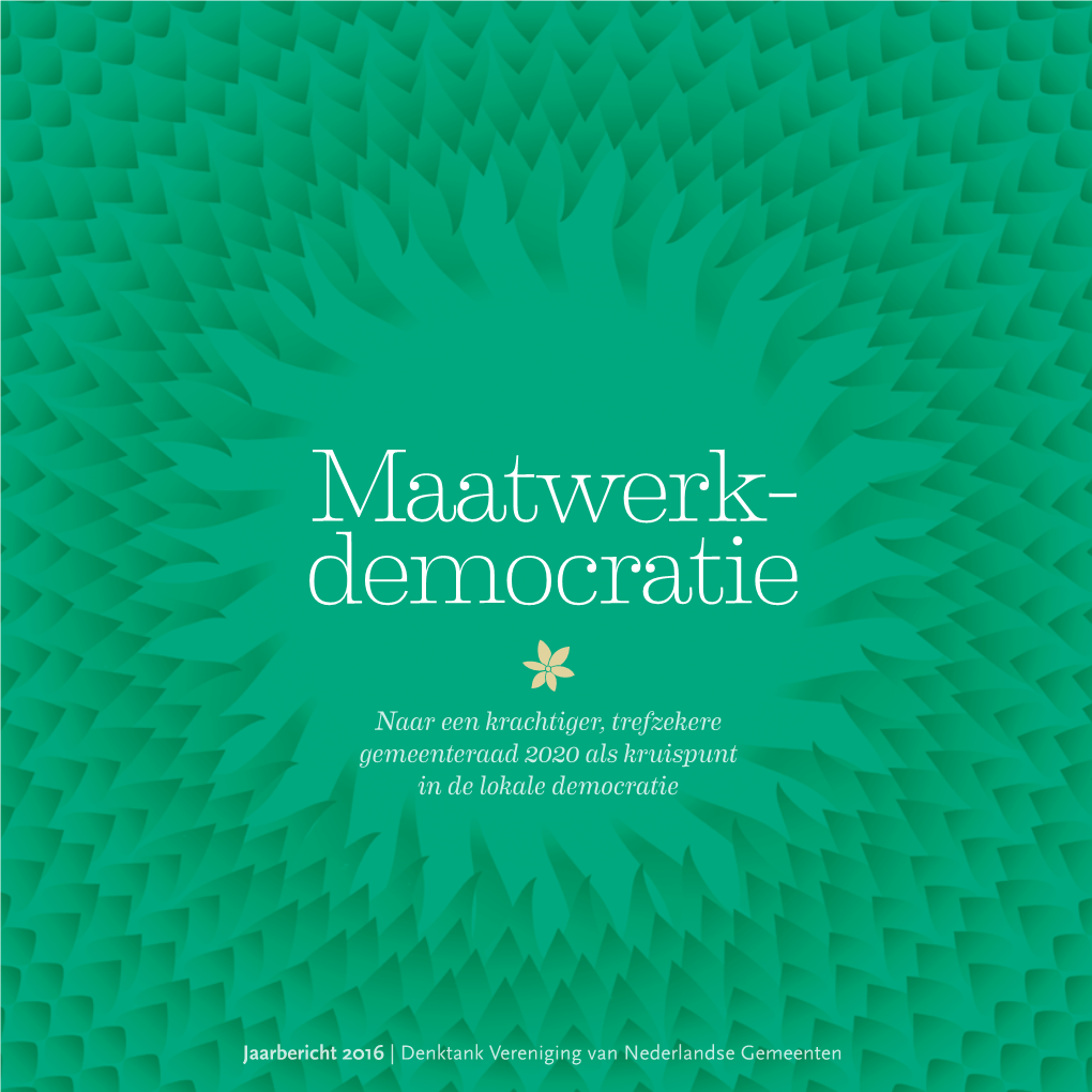 Maatwerk- Democratie