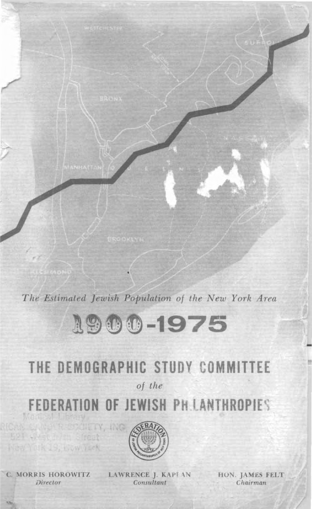 Jewish Population of the New York Area 1900-1975