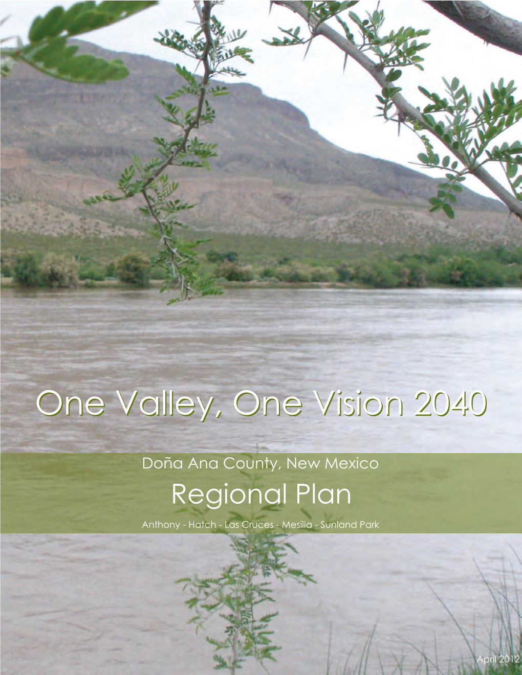 One Valley, One Vision 2040 Regional Plan