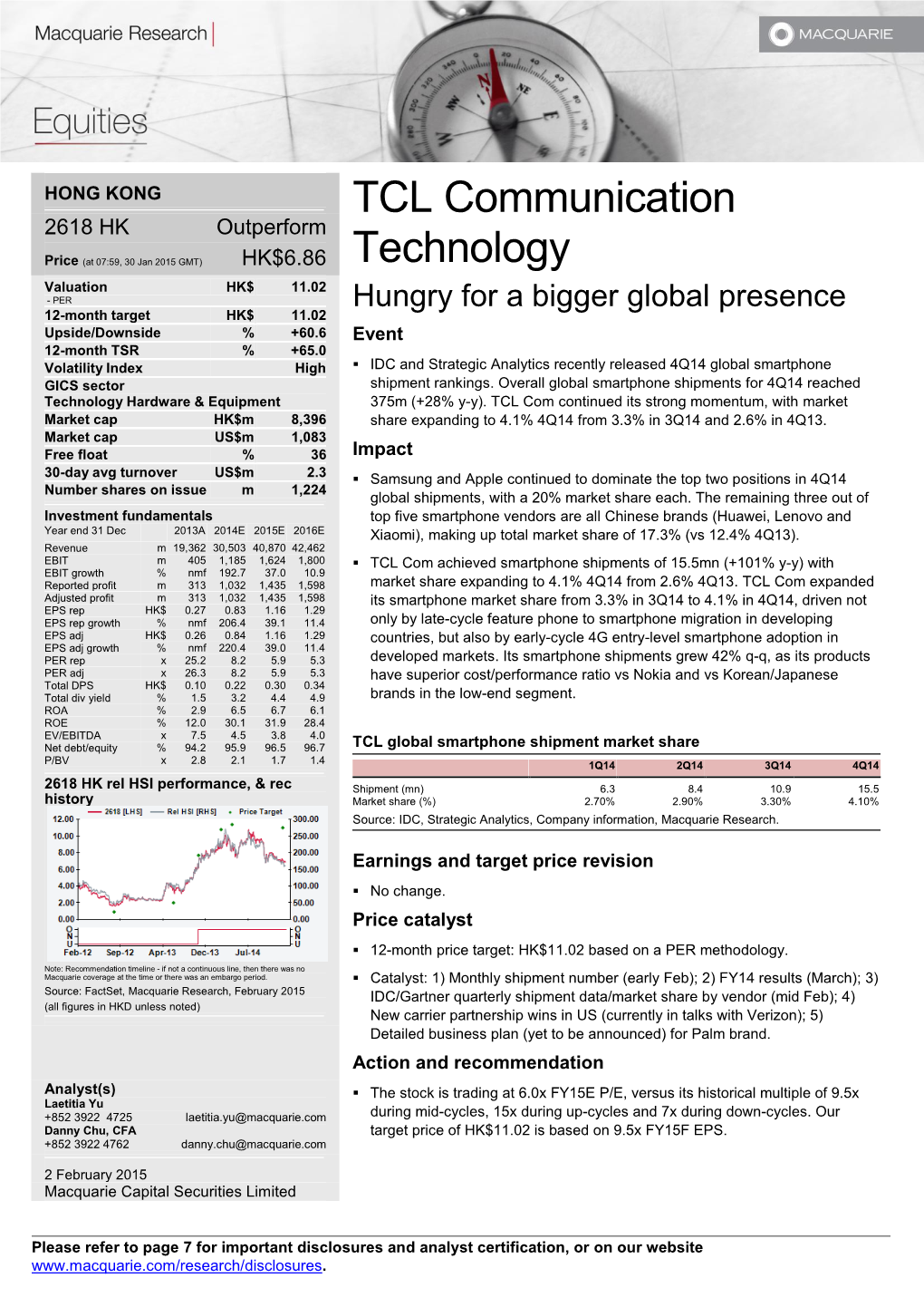 TCL Communication Technology Holdings Limited