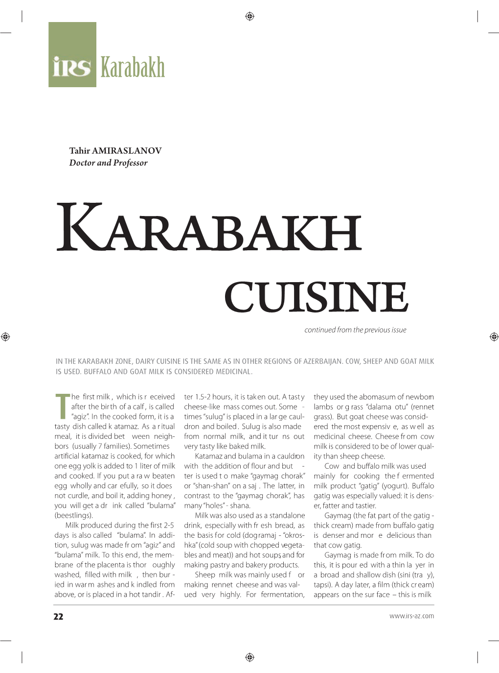 Karabakh Cuisine