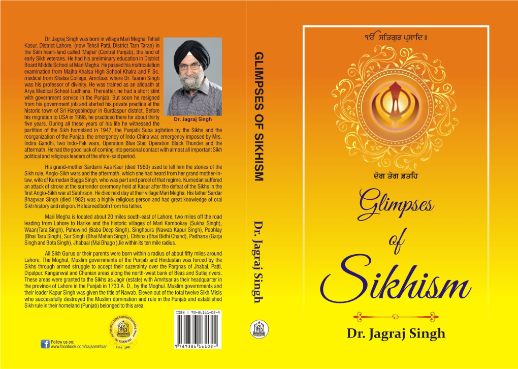 Glimpses of Sikhism ªª1>;Fsr[O Gq;Kfd– D/R S/Ra Csfj D/R S/Ra Csfj Glimpses of Sikhism