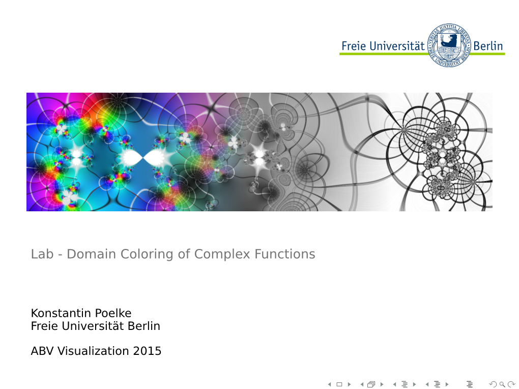 Lab - Domain Coloring of Complex Functions