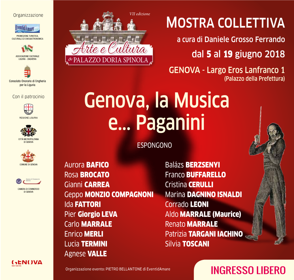 Genova, La Musica E... Paganini a Cura Di Daniele Grosso Ferrando