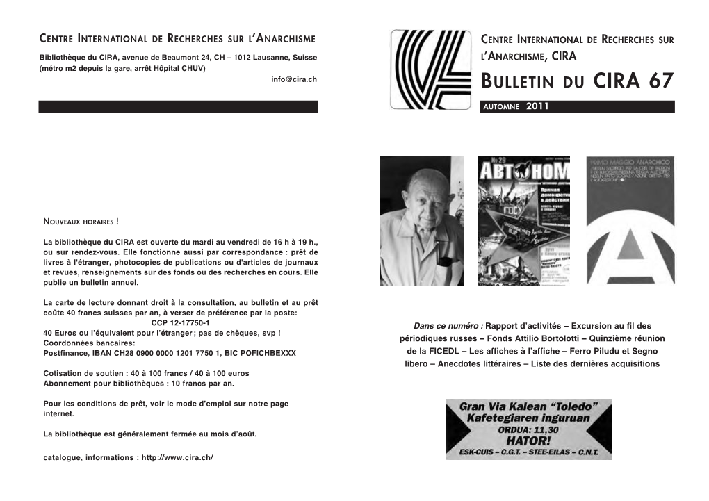 Bulletin Du Cira 67