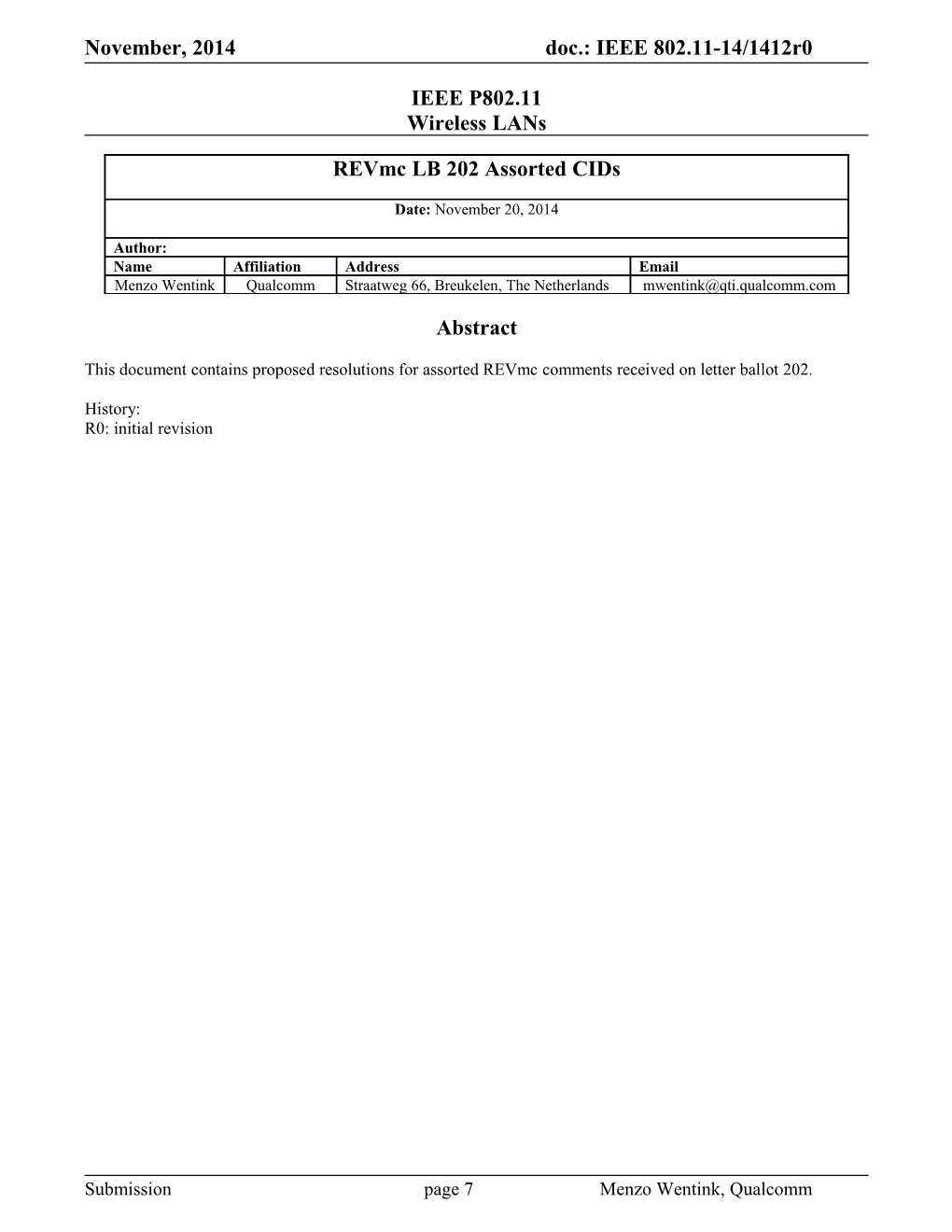 IEEE P802.11 Wireless Lans s46