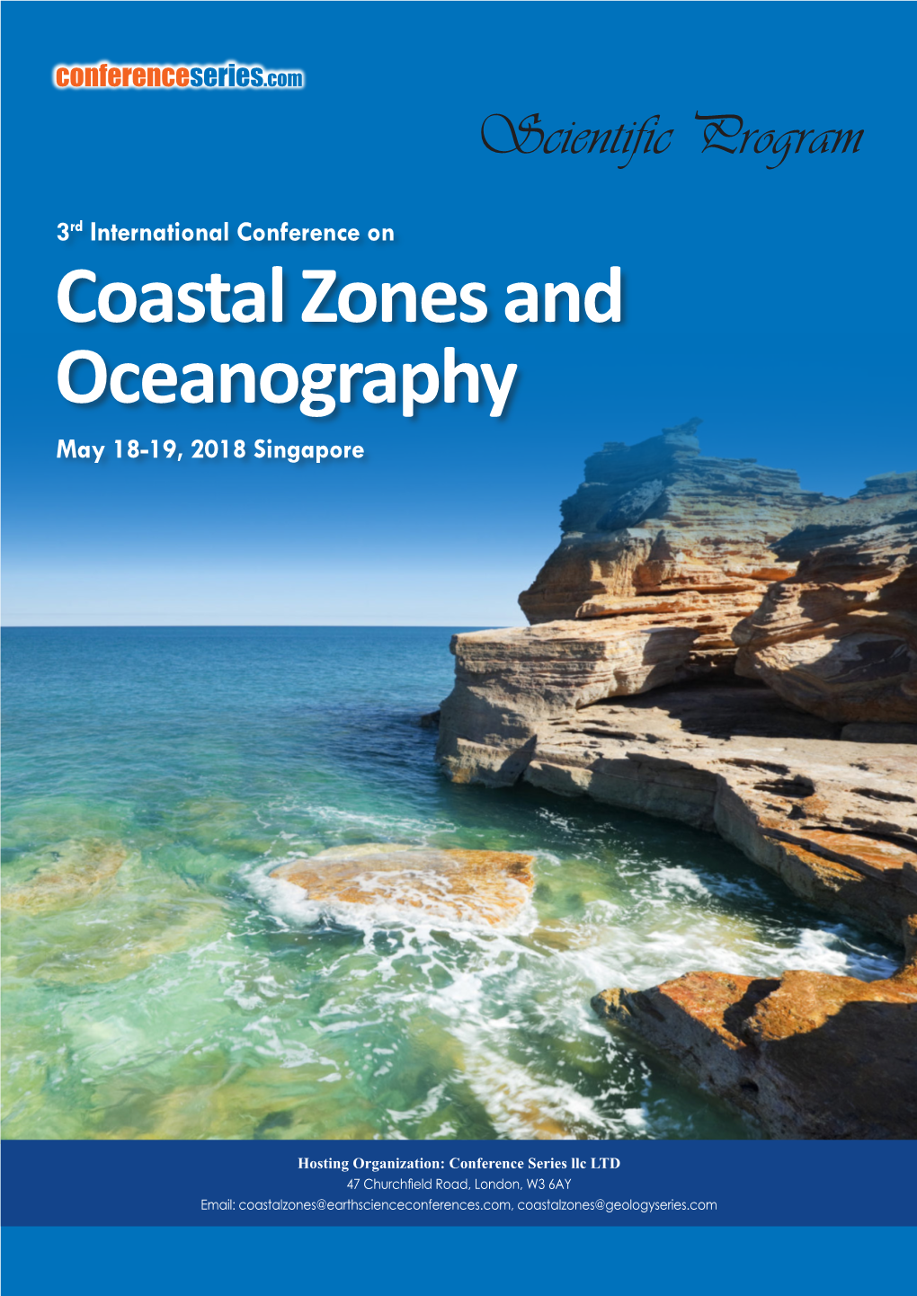 Coastal Zones and Oceanography May 18-19, 2018 Singapore