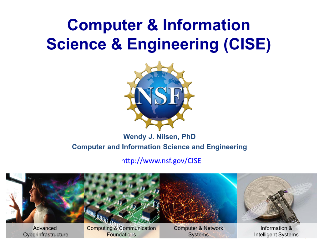 And Overview of NSF CISE