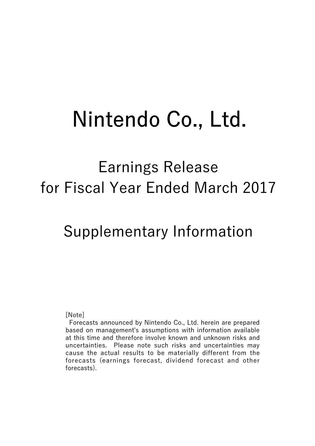 Nintendo Co., Ltd