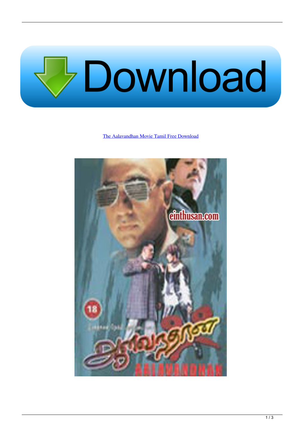 The Aalavandhan Movie Tamil Free Download