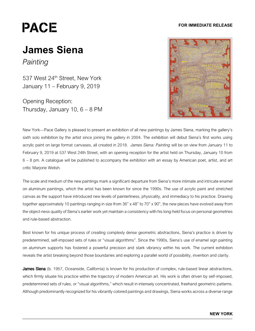 James Siena Painting