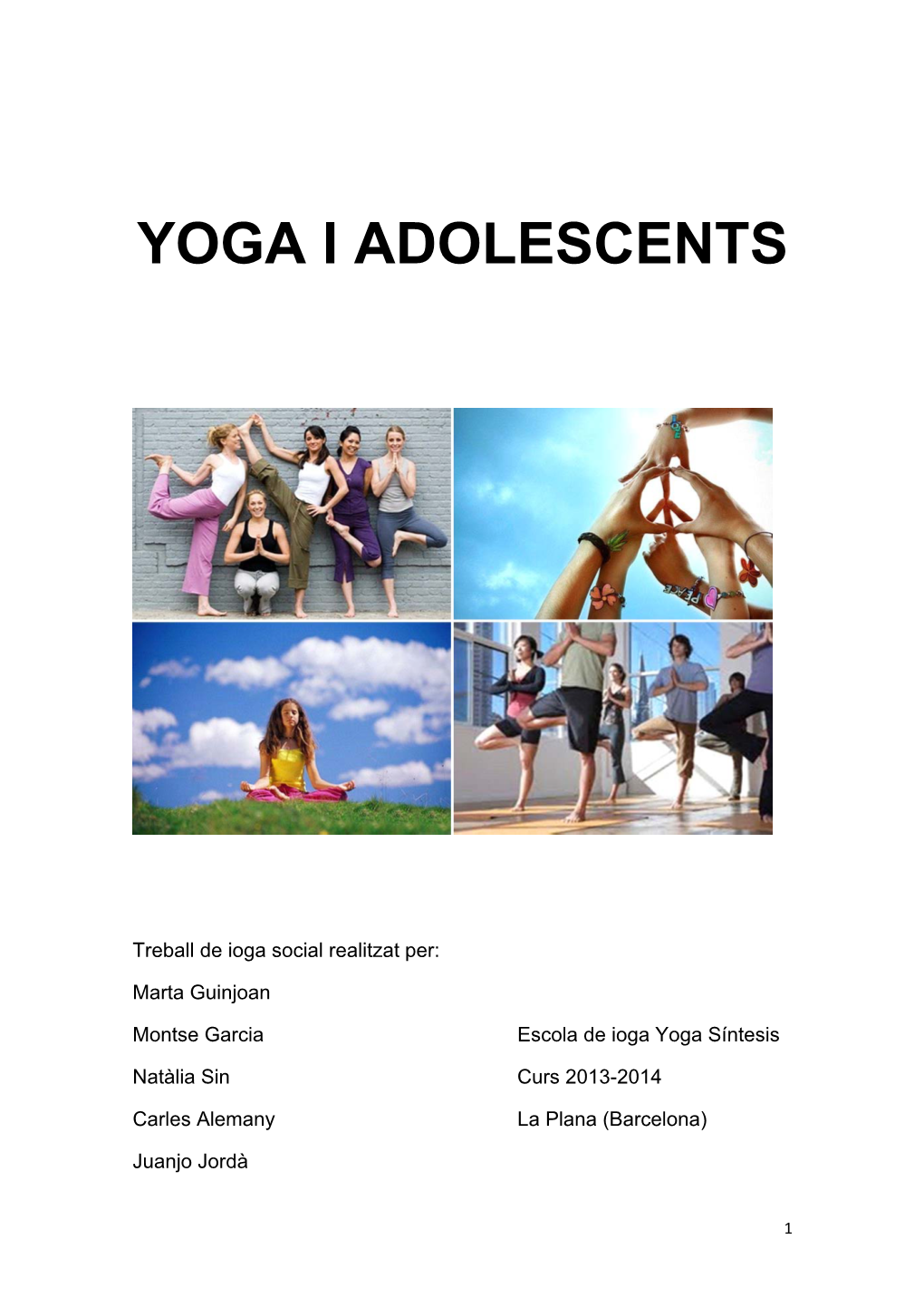 Yoga I Adolescents