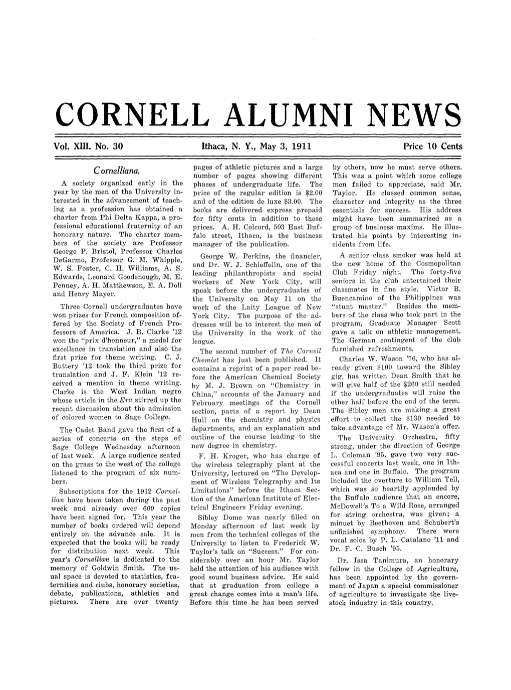 Cornell Alumni News