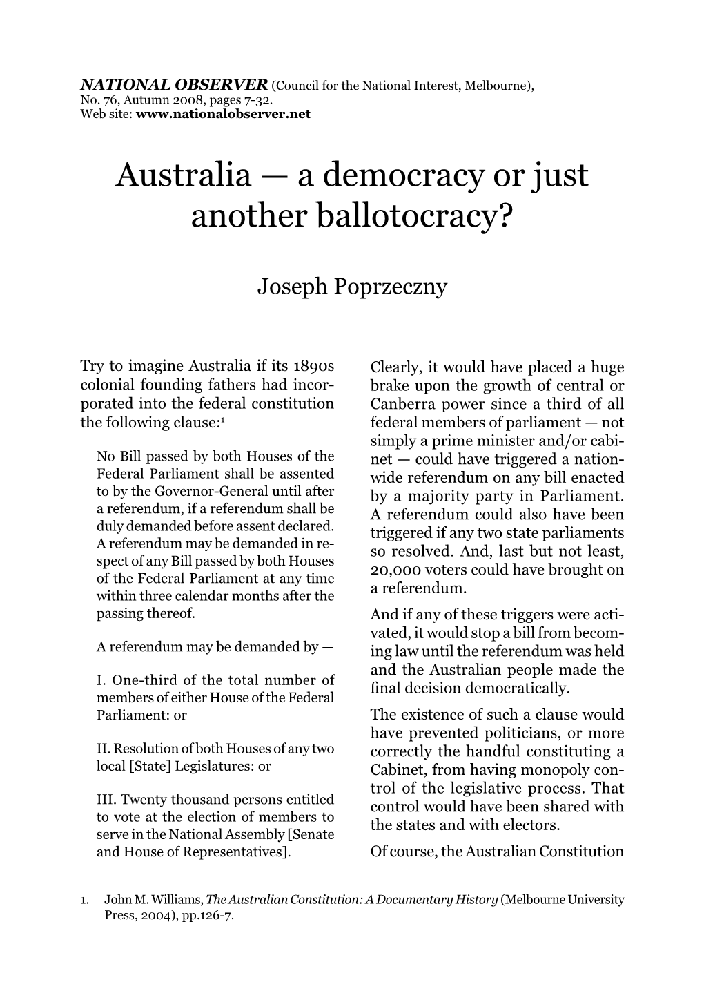 A Democracy Or Just Another Ballotocracy?
