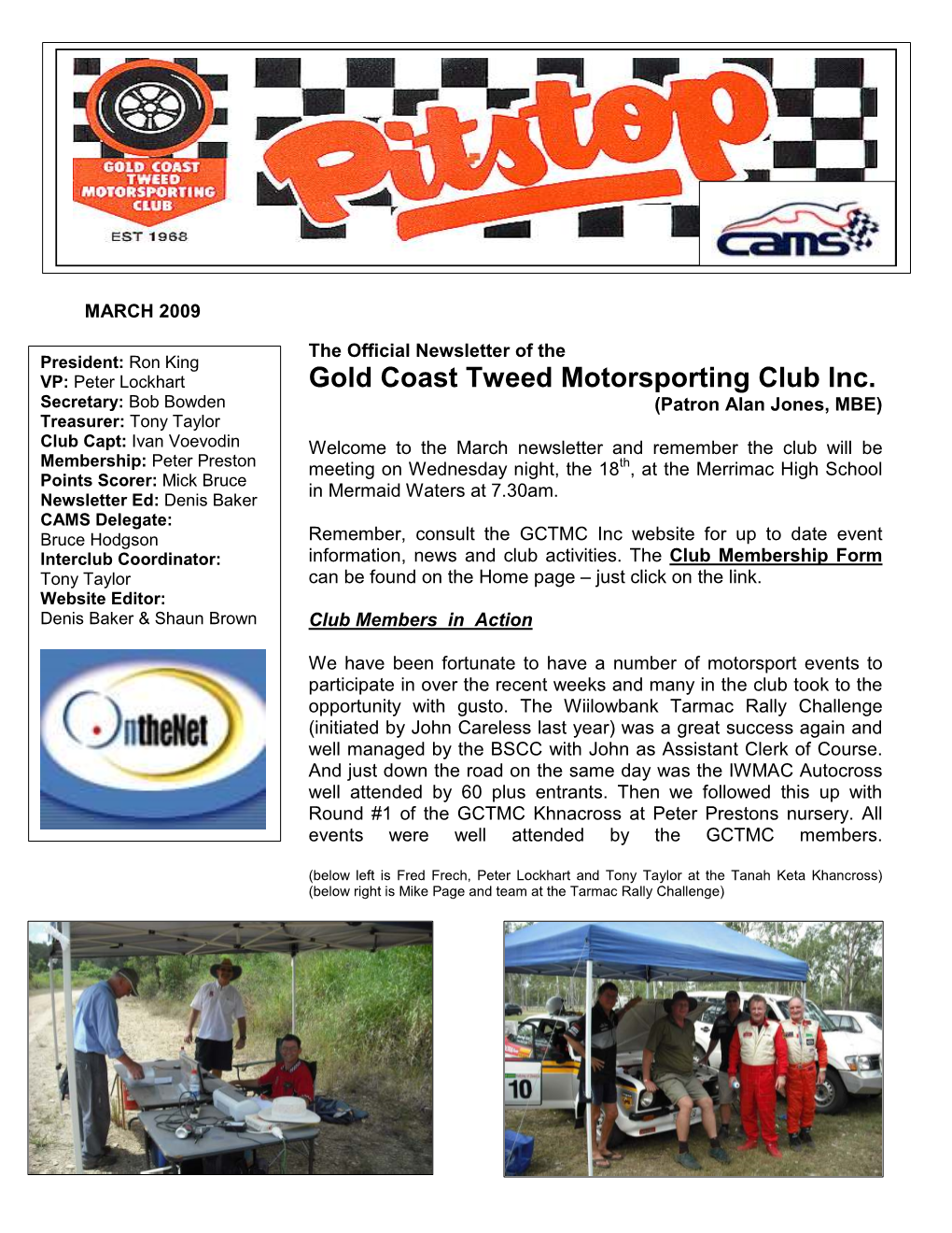 Gold Coast Tweed Motorsporting Club Inc