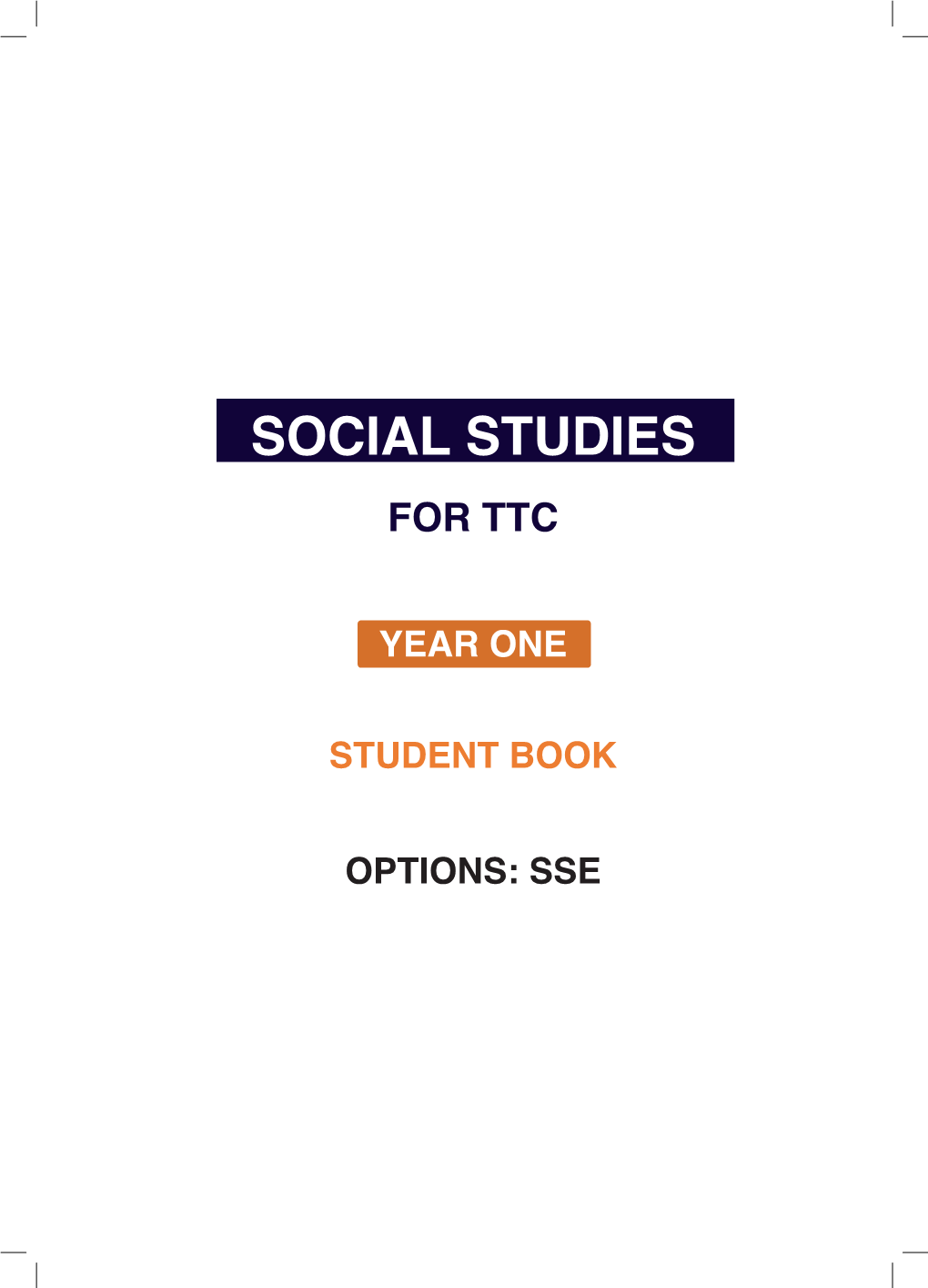 Social Studies for Ttc