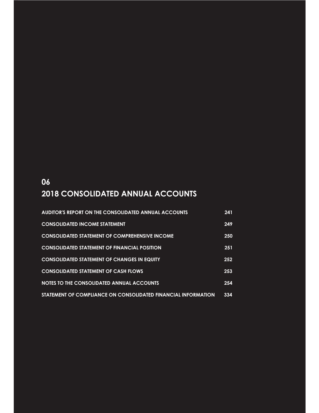 2018 Consolidated Annual Accounts