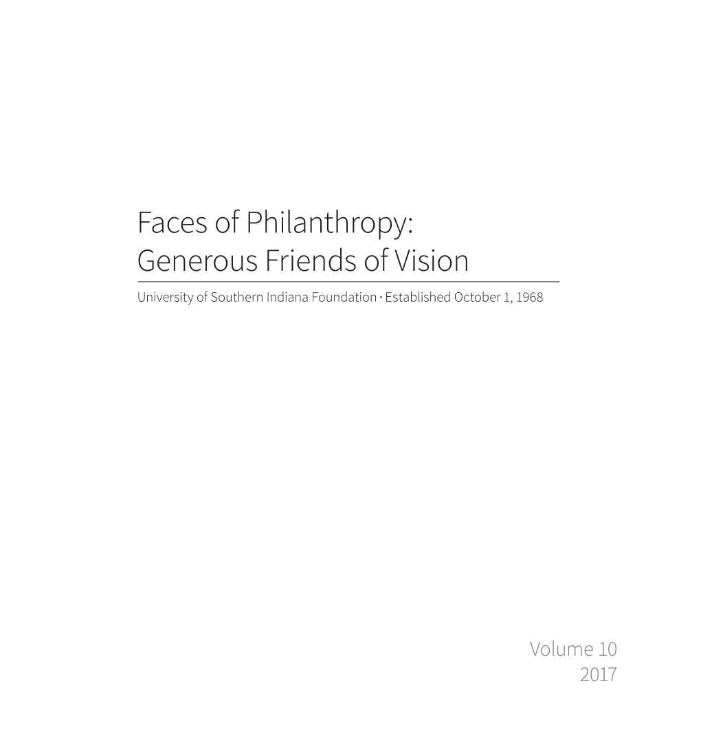 Faces of Philanthropy: Generous Friends of Vision