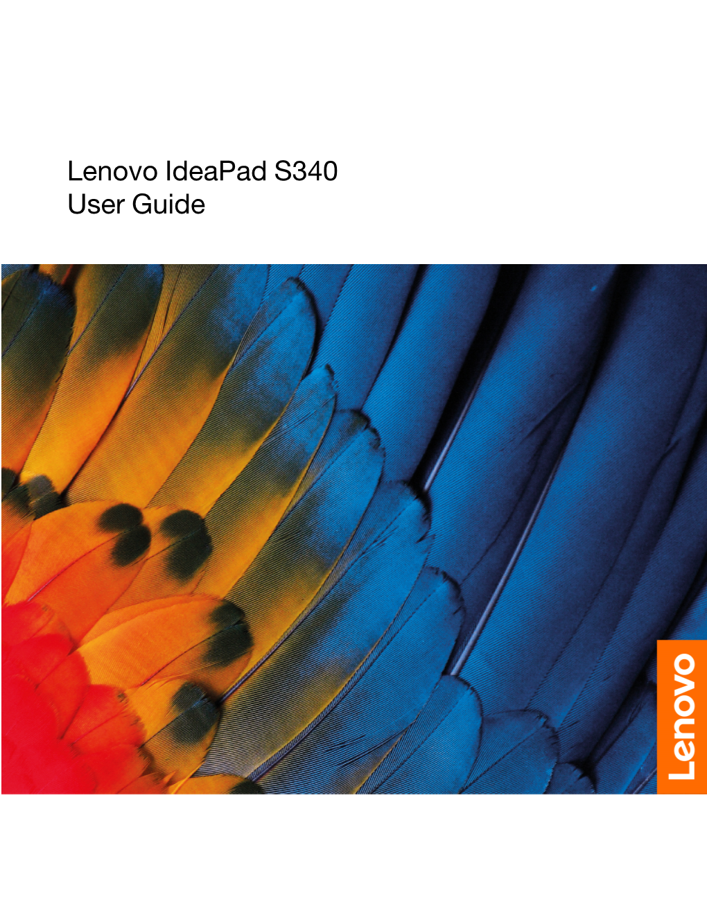 Lenovo Ideapad S340 User Guide Read This First