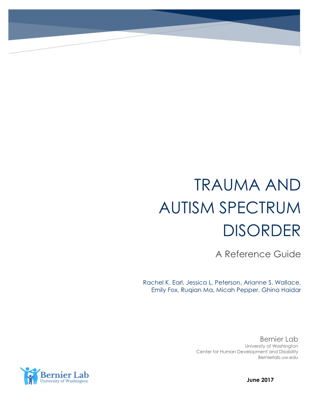 Trauma and Autism Spectrum Disorder