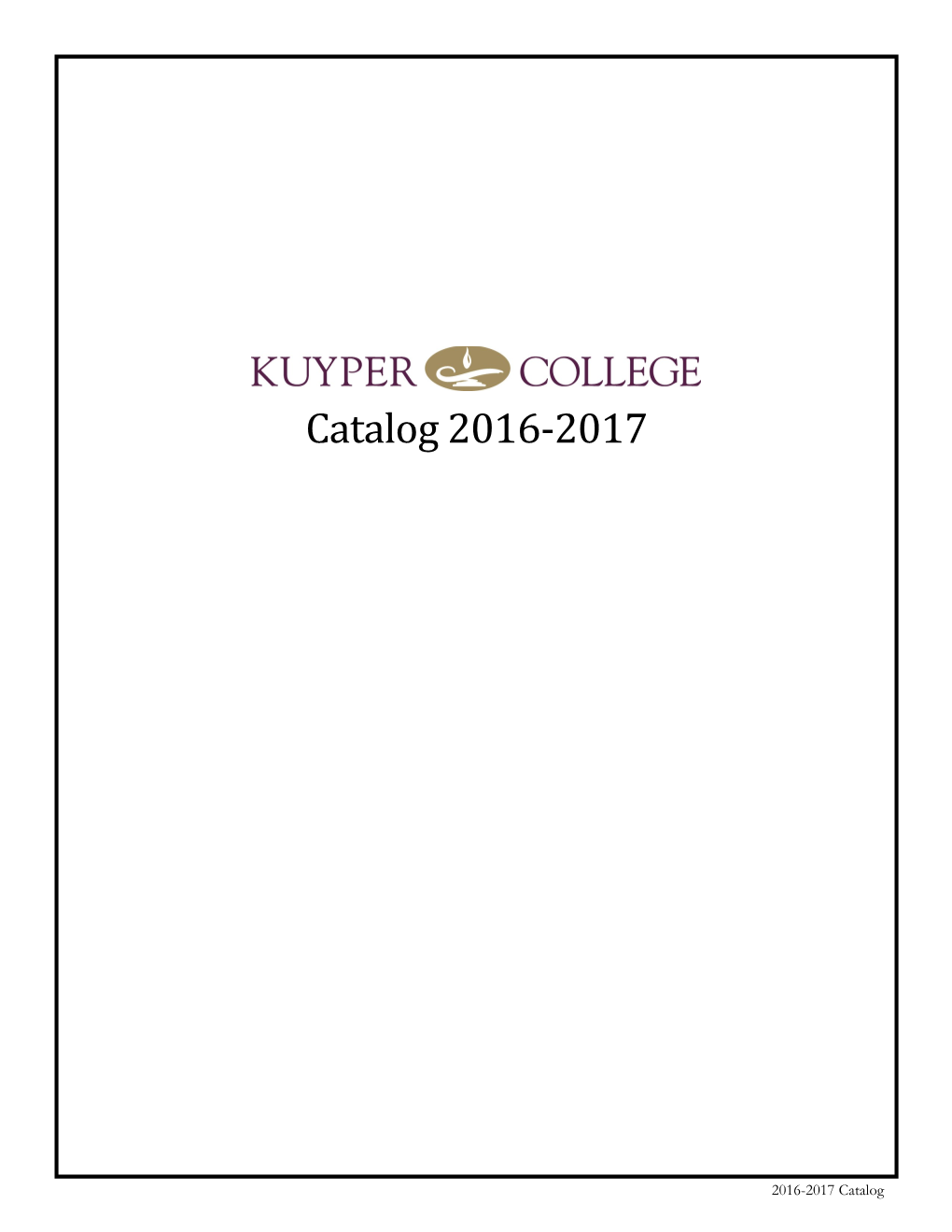 Catalog 2016-2017