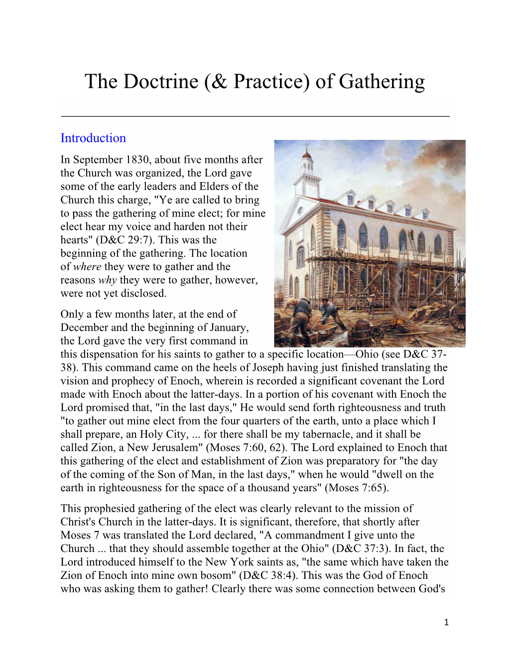 8-The Doctrine and Practice of Gathering