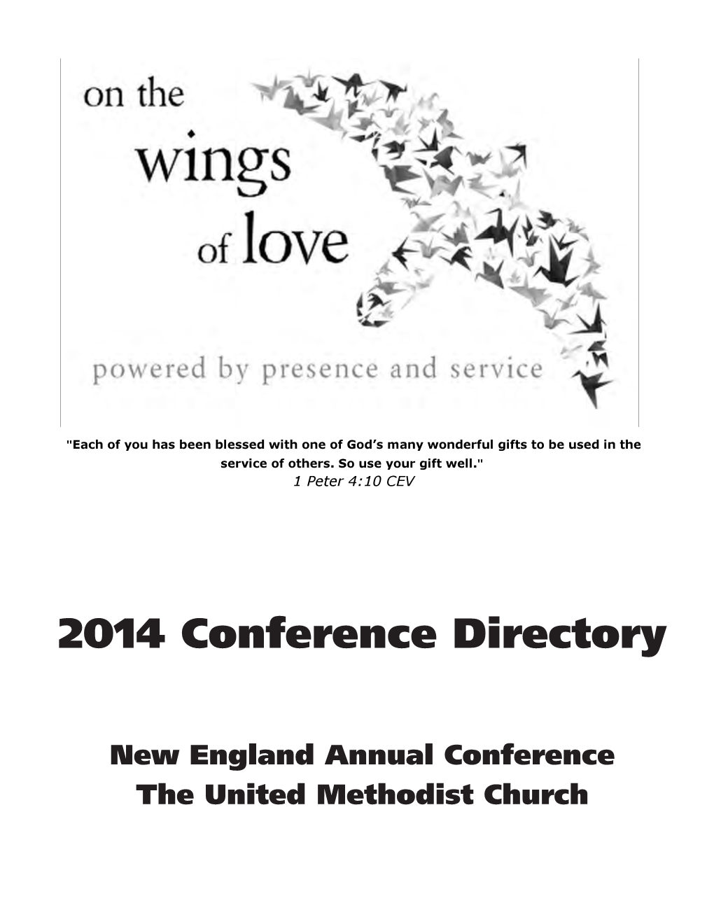 2014 Conference Directory New England Annual Conference The