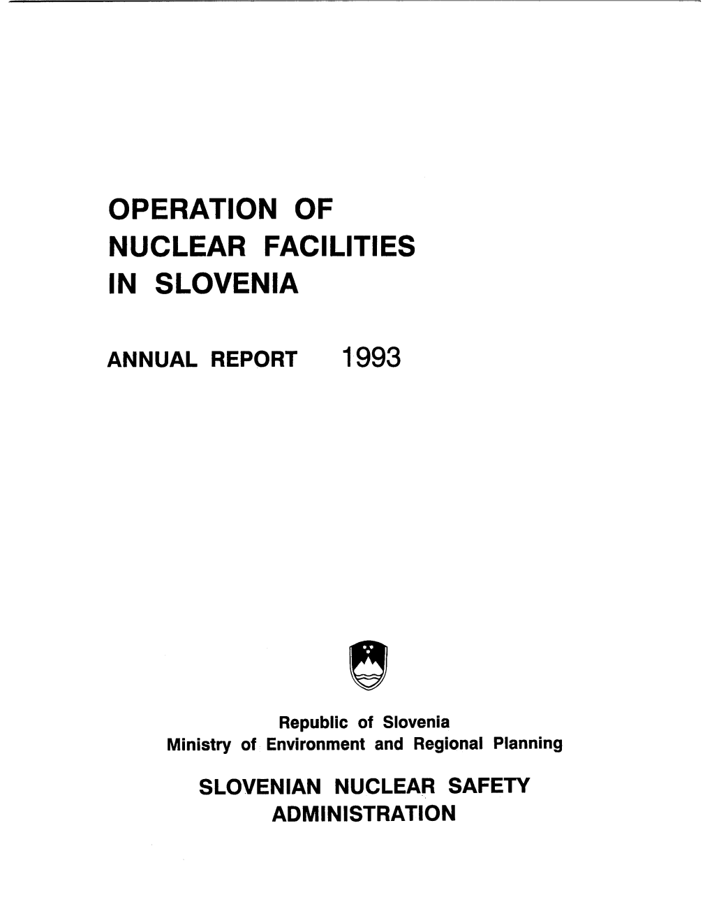 Krsko Nuclear Power Plant 18 Unplanned Outage of the Krsko Nuclear Pover Plant 19 Triga Research Reactor