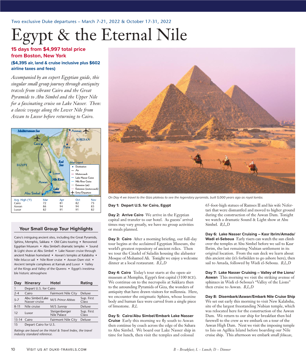 Egypt & the Eternal Nile