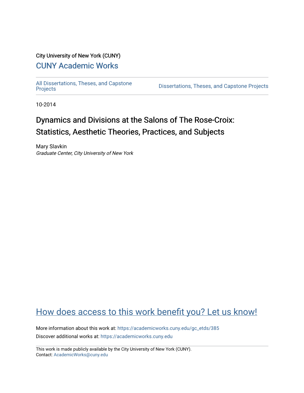 Dynamics and Divisions at the Salons of the Rose-Croix: Statistics, Aesthetic Theories, Practices, and Subjects