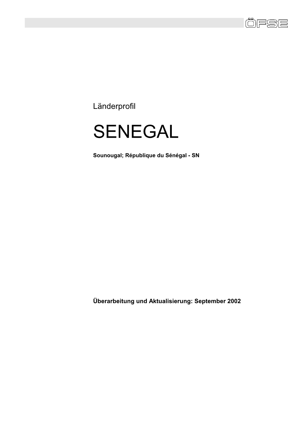 Länderprofil Senegal (Pdf)