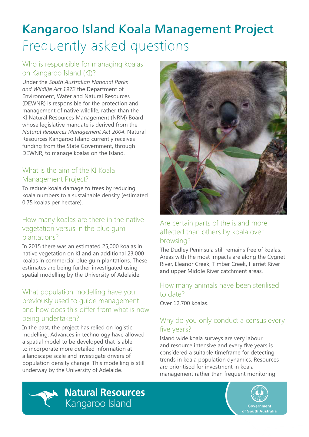 Kangaroo Island Koala Management Project