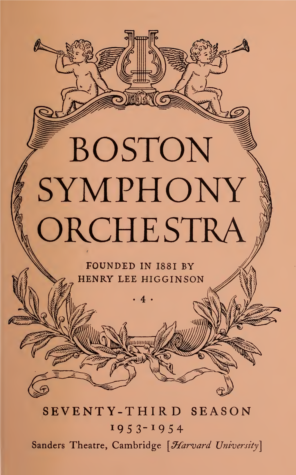 Boston Symphony Orchestra Concert Programs, Season 73, 1953-1954