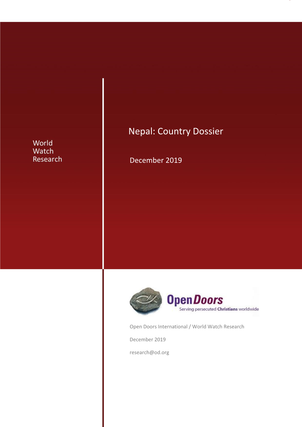WWL 2020 Country Dossier Nepal